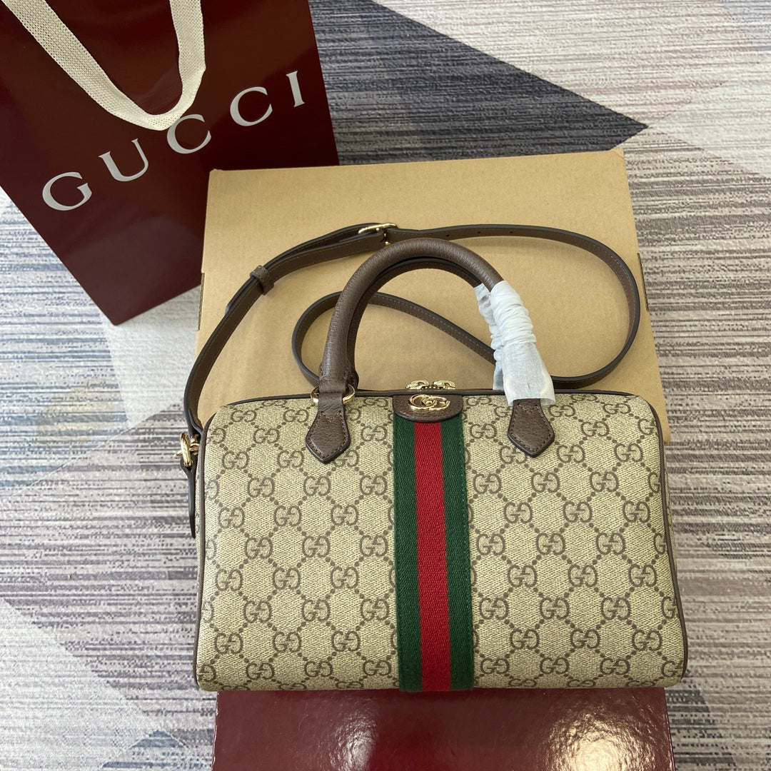 GG Ophidia Bag 25cm Canvas leather 339622