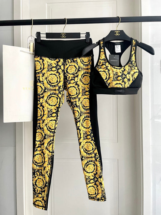 Versace Yoga Set Yellow Black 198911
