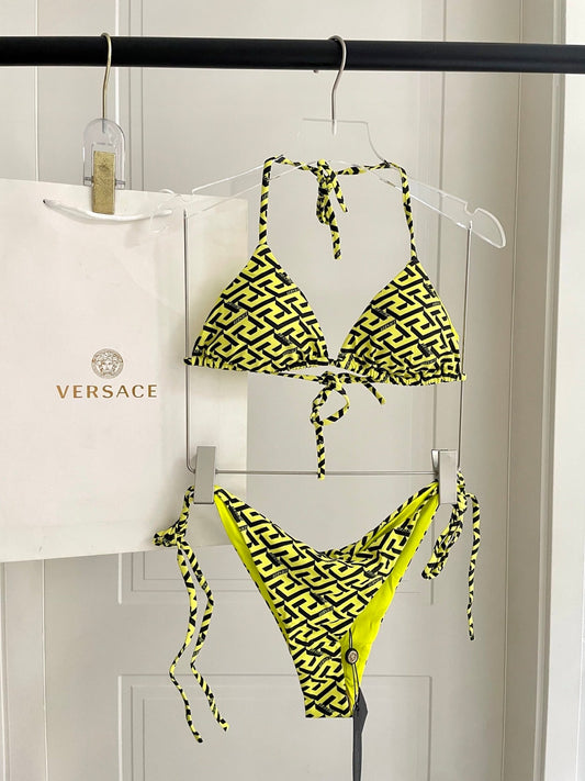 Versace Two-Piece Bikini Yellow Colorful 201827