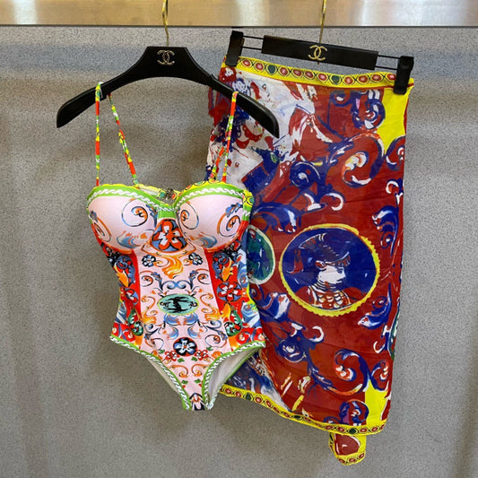 Versace One-Piece Bikini Colorful 201830