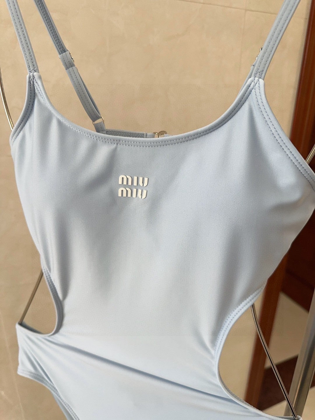 Miu Swimsuits Light Blue Cotton 180533