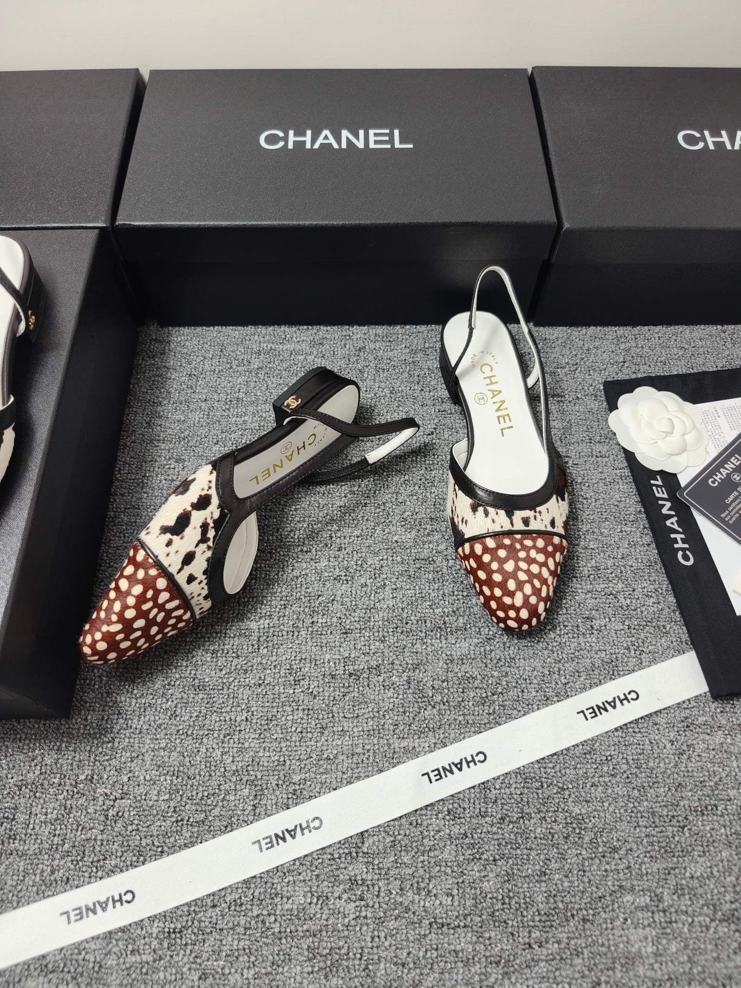 CC SS 2026 Slingbacks Flat White Black Brown Calfskin Lambskin
