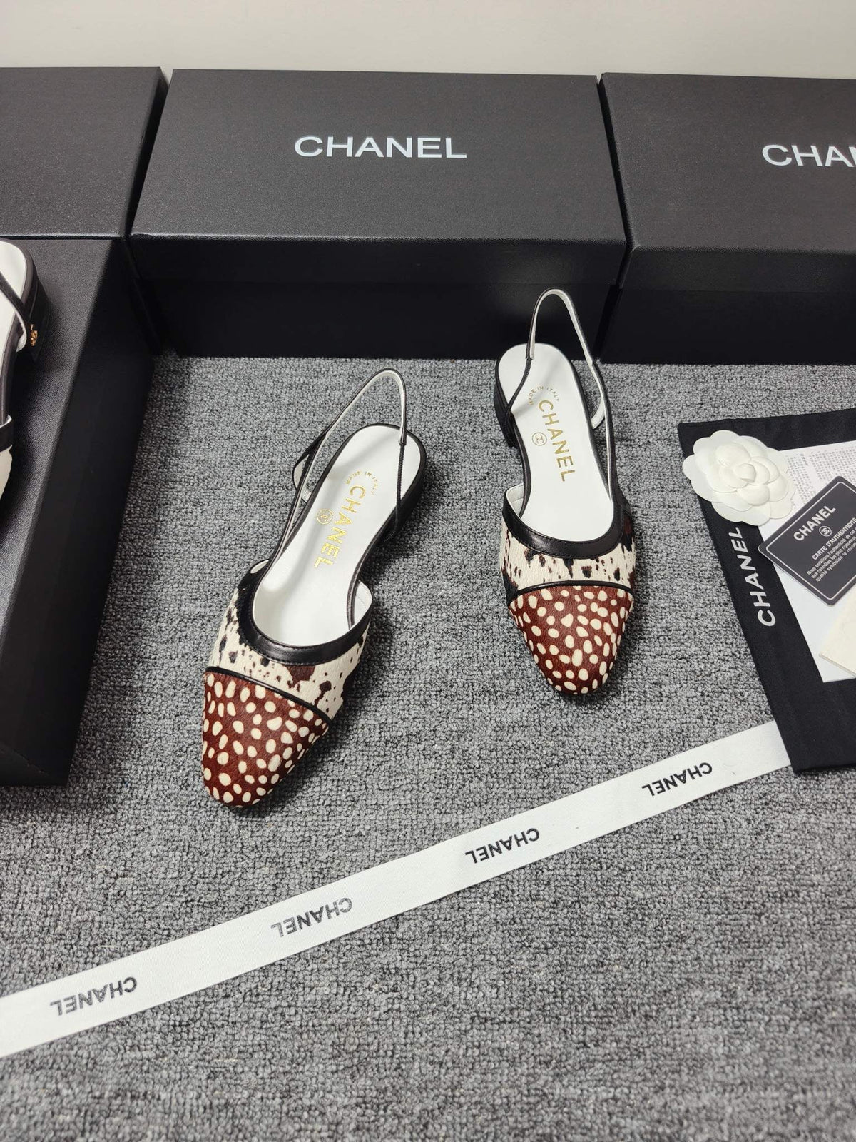 CC SS 2026 Slingbacks Flat White Black Brown Calfskin Lambskin