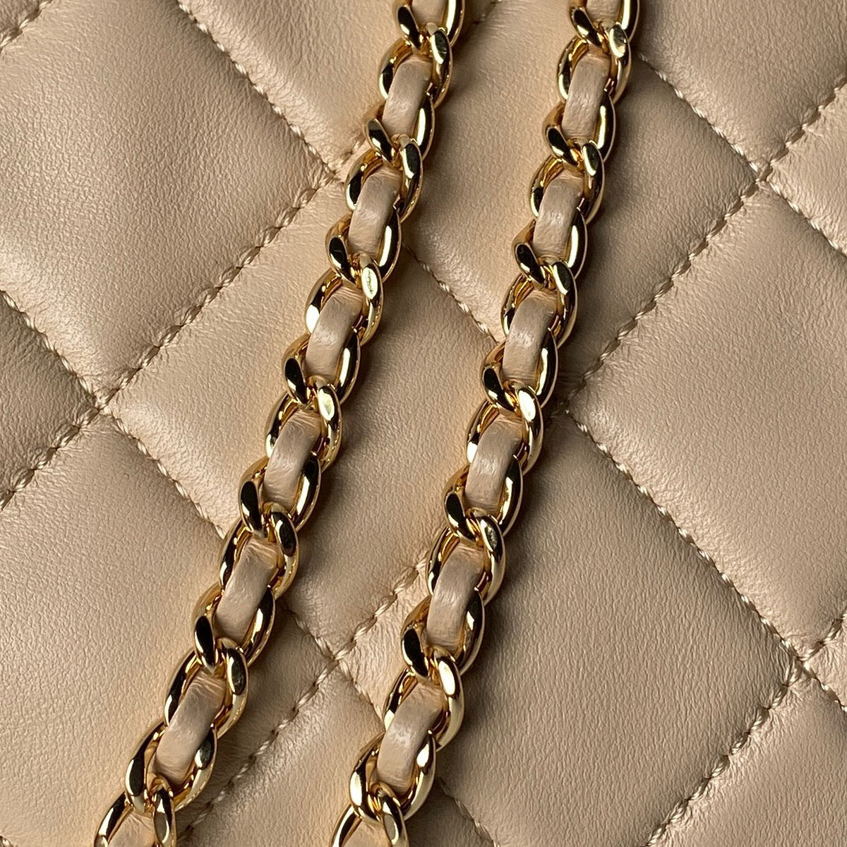 CC AS6248 Small Shopping 25cm Beige Sheepskin