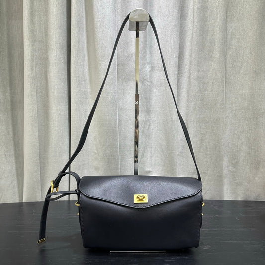 Balenciaga Le 7 Shoulder Bag Black Calfksin