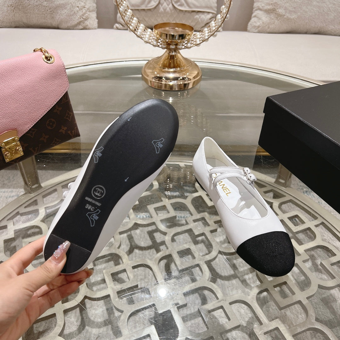 mary janes double buckle white calfskin black grosgrain