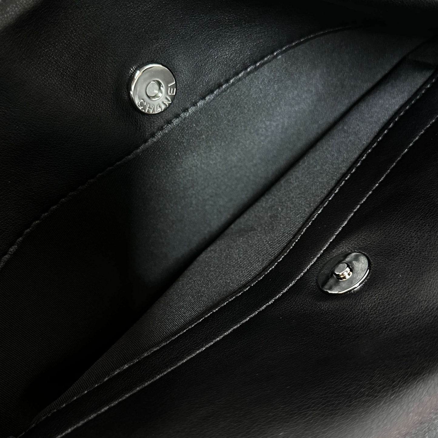 CC 26s Flap Tote Bag Black Lambskin