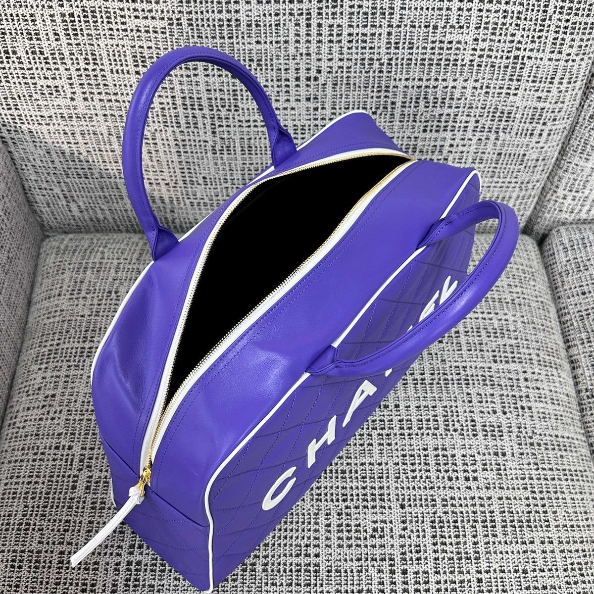 CC 1995 Bowling Duffle Bag 46cm Purple Lambskin