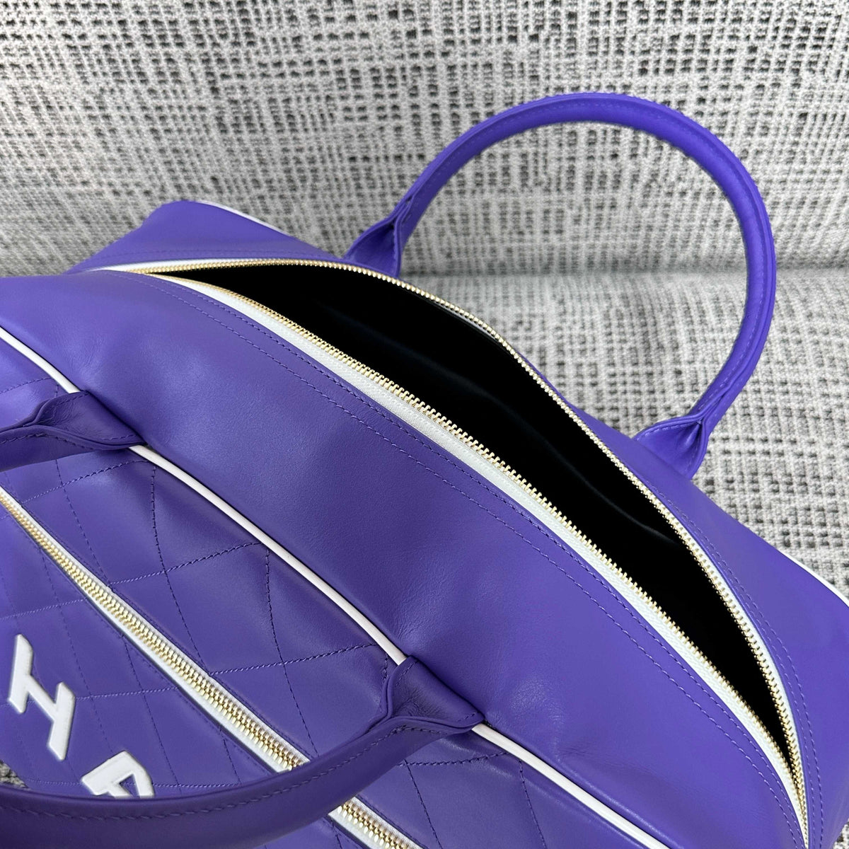 CC 1995 Bowling Duffle Bag 46cm Purple Lambskin