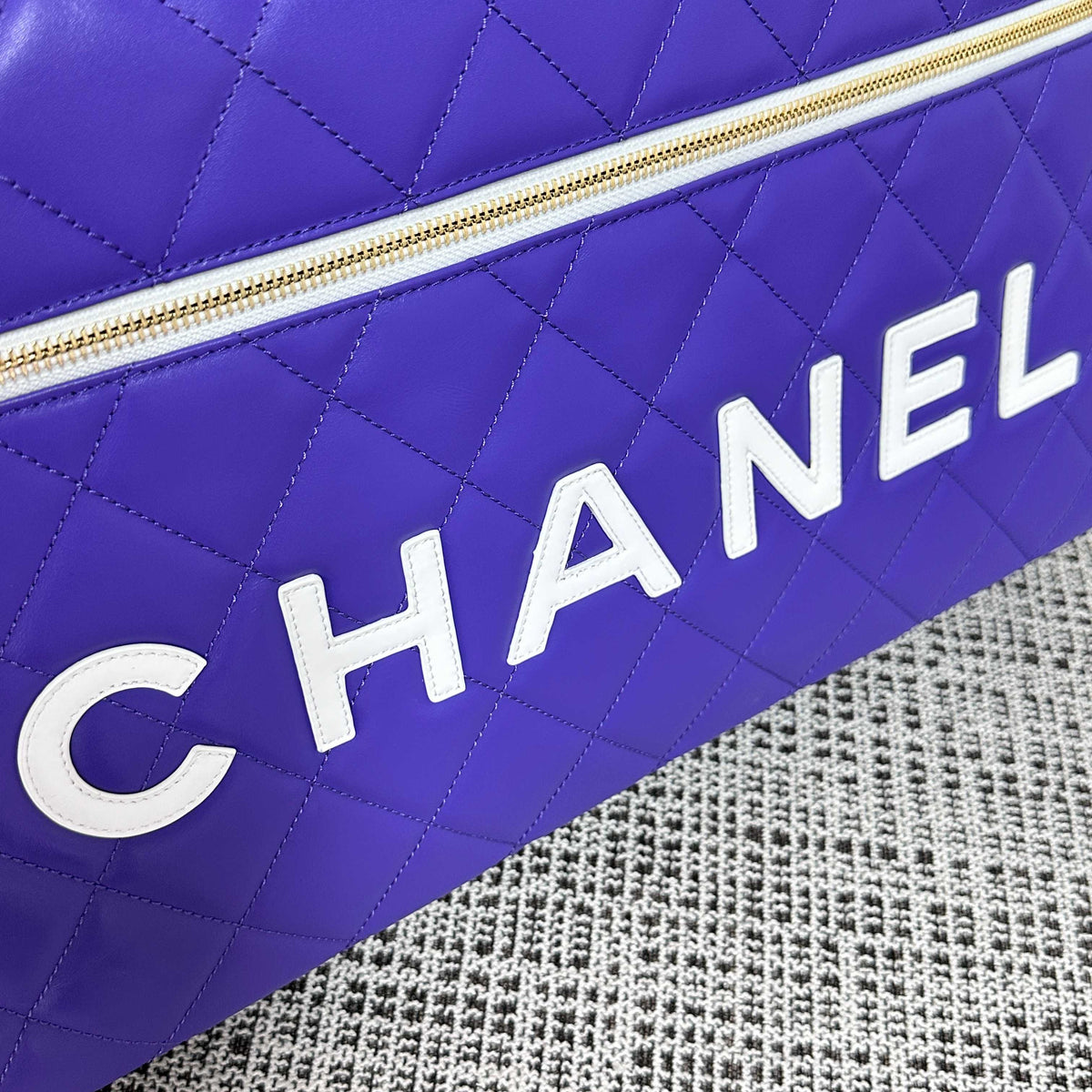 CC 1995 Bowling Duffle Bag 46cm Purple Lambskin