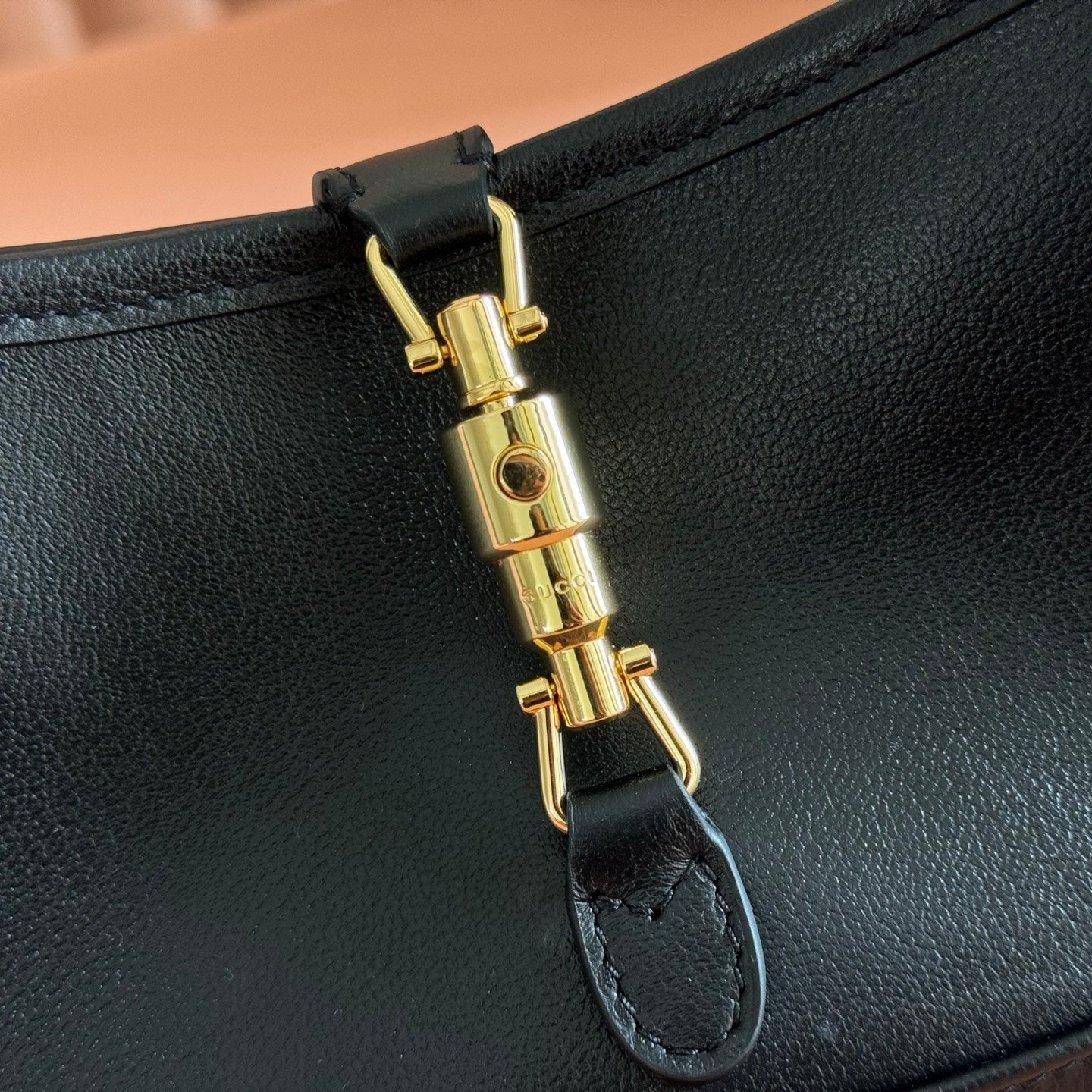 GG Jackie 1961 Slim Shoulder Bag Black Lambskin 285155