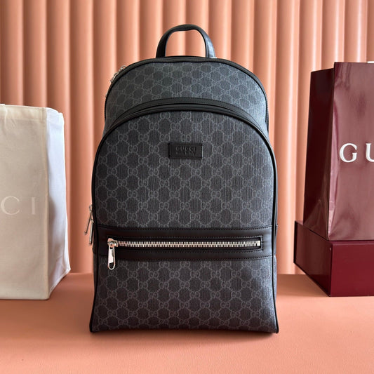 GG Porter Medium Backpack Black Canvas 292637