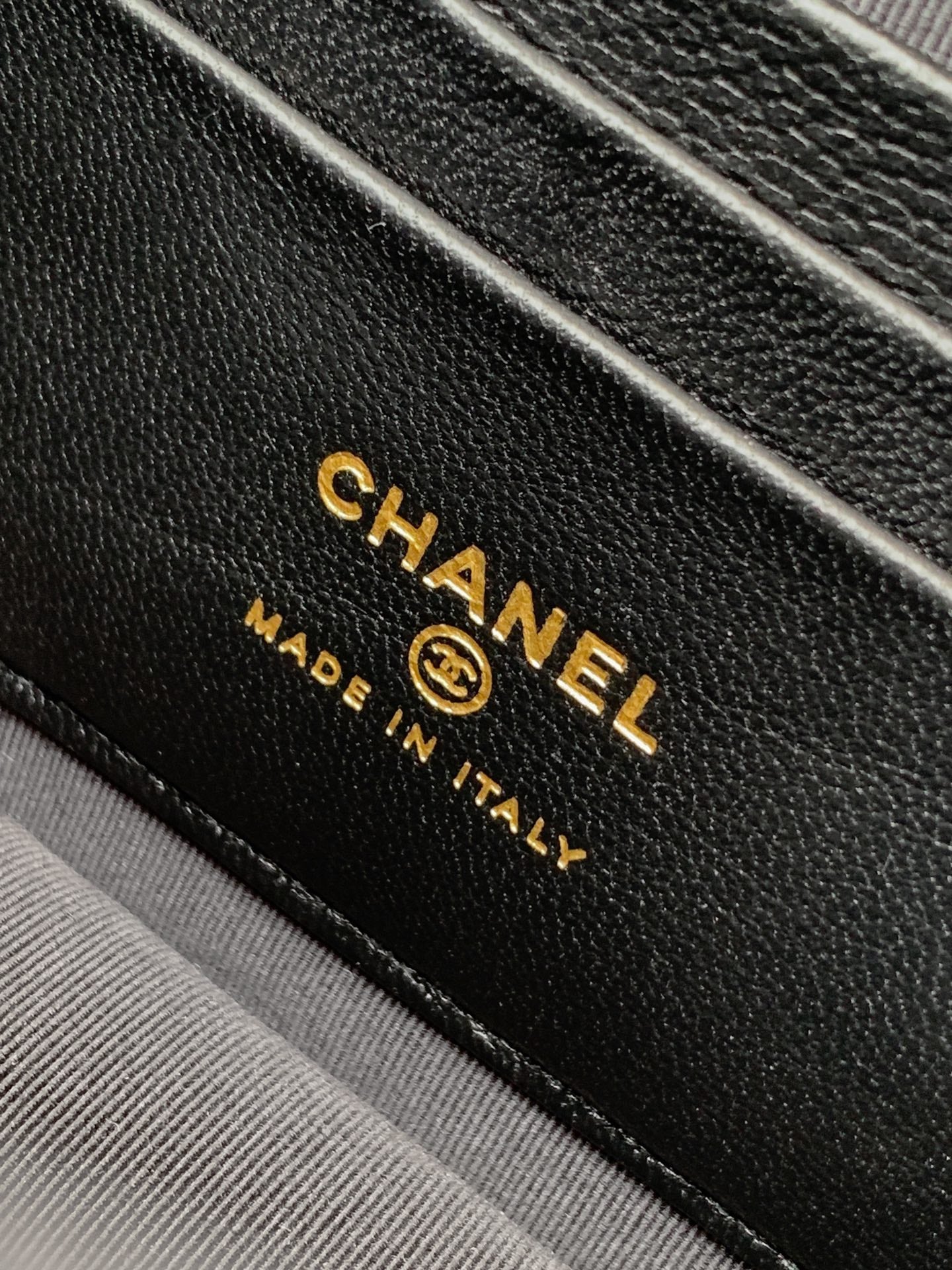 CC Mini Flap Bag 17.5 With Handle Black Lambskin