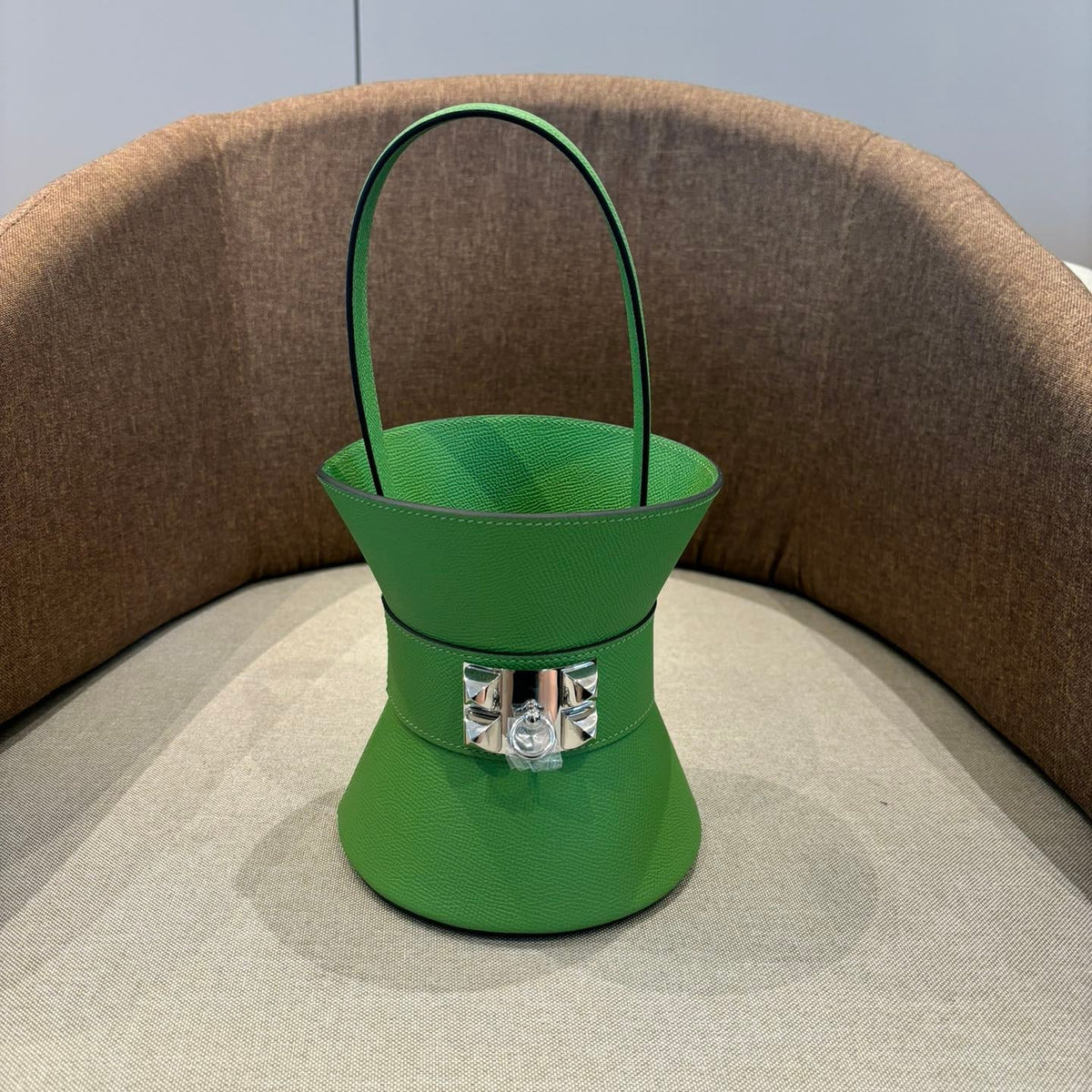 HM Mini Medor Bag Green Epsom Calfskin 269905