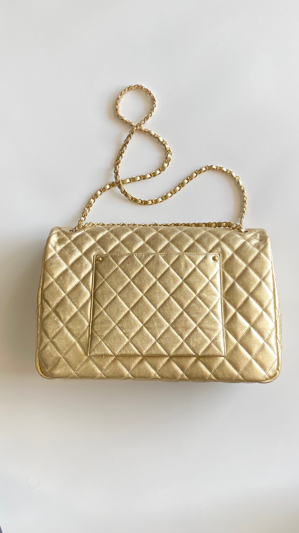 CC Classic Vintage 40 Light Gold Lambskin