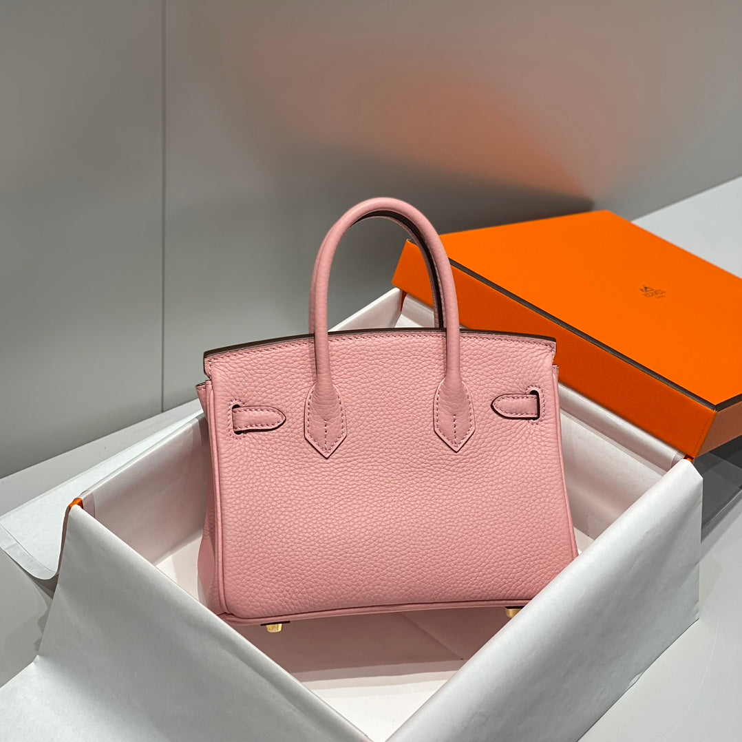 HM Birkin 20cm Rose Confetti Togo Leather Gold Hardware