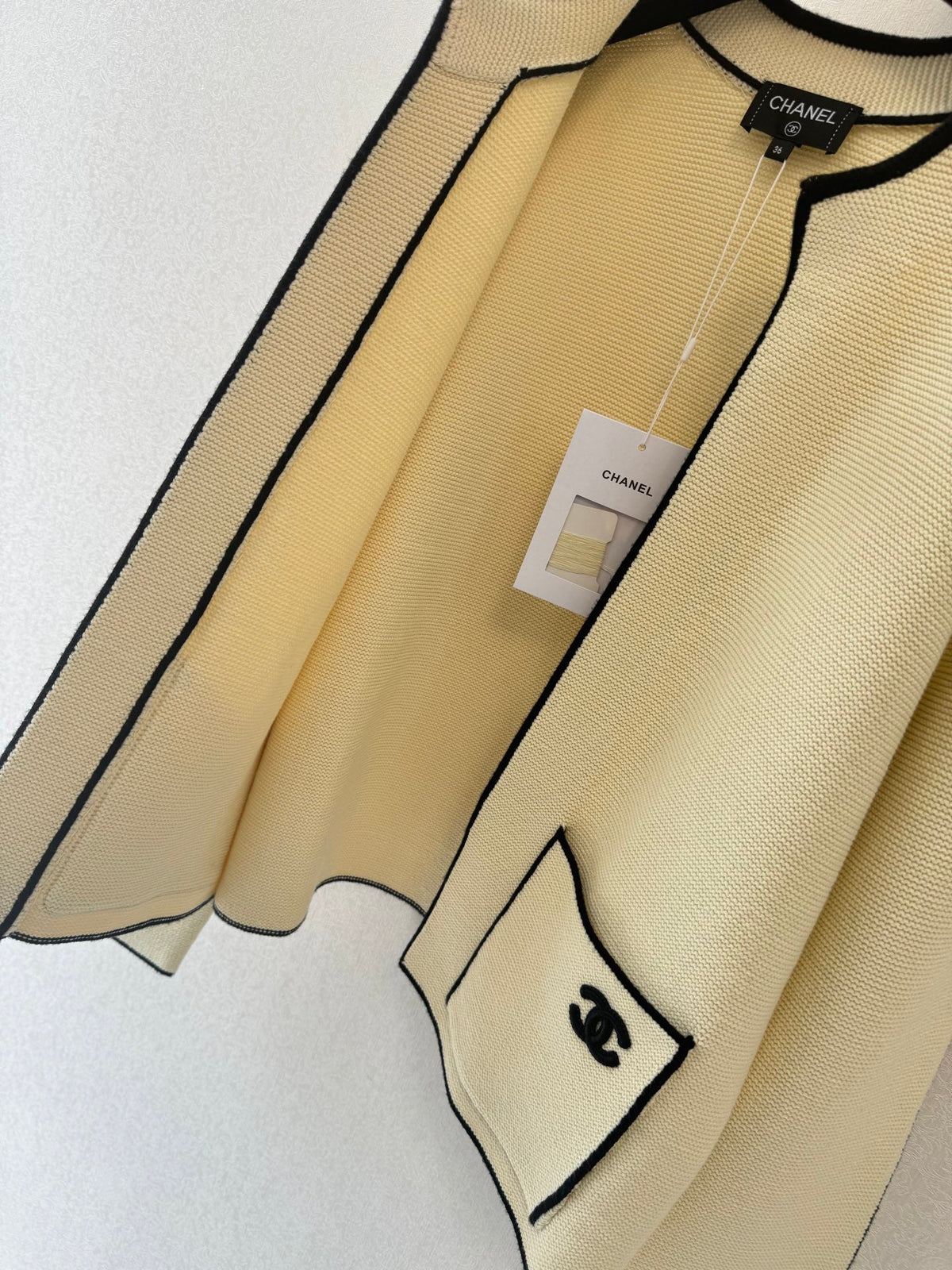 CC 26s Neck Cardigan Beige Cotton 364289