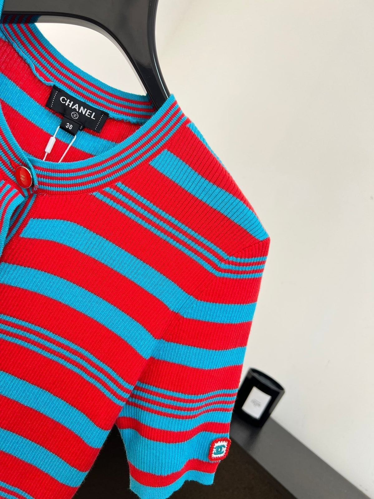 Chanel 26s Short-Sleeved Knit Shirt Style 1199