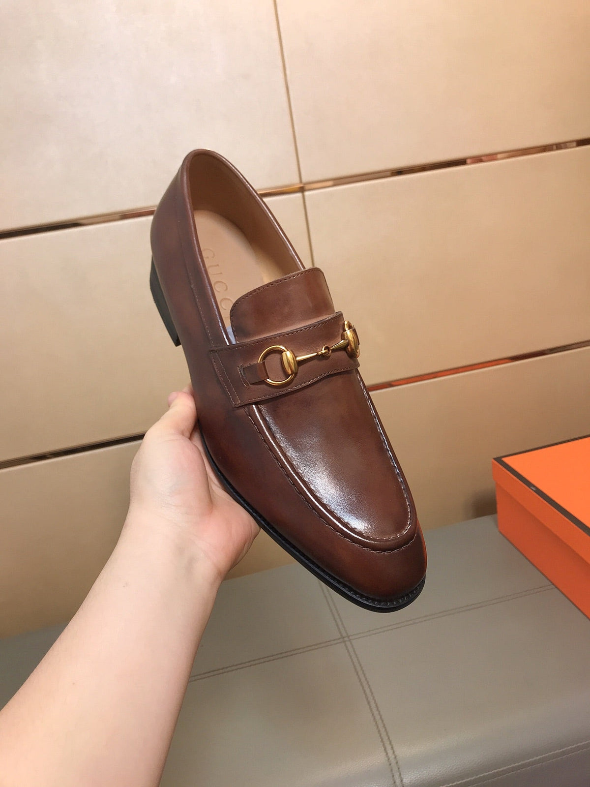 GG Men's Jordaan Loafer Brown Cowhide 529782
