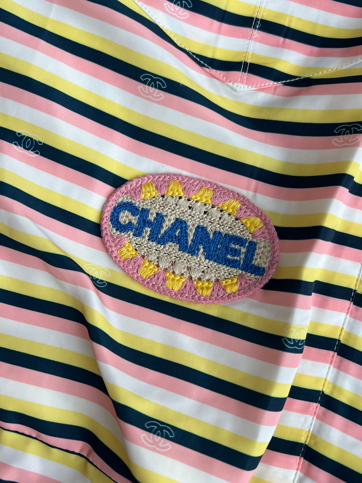 CC 25 Striped Suit Multicolor Polyester Fiber