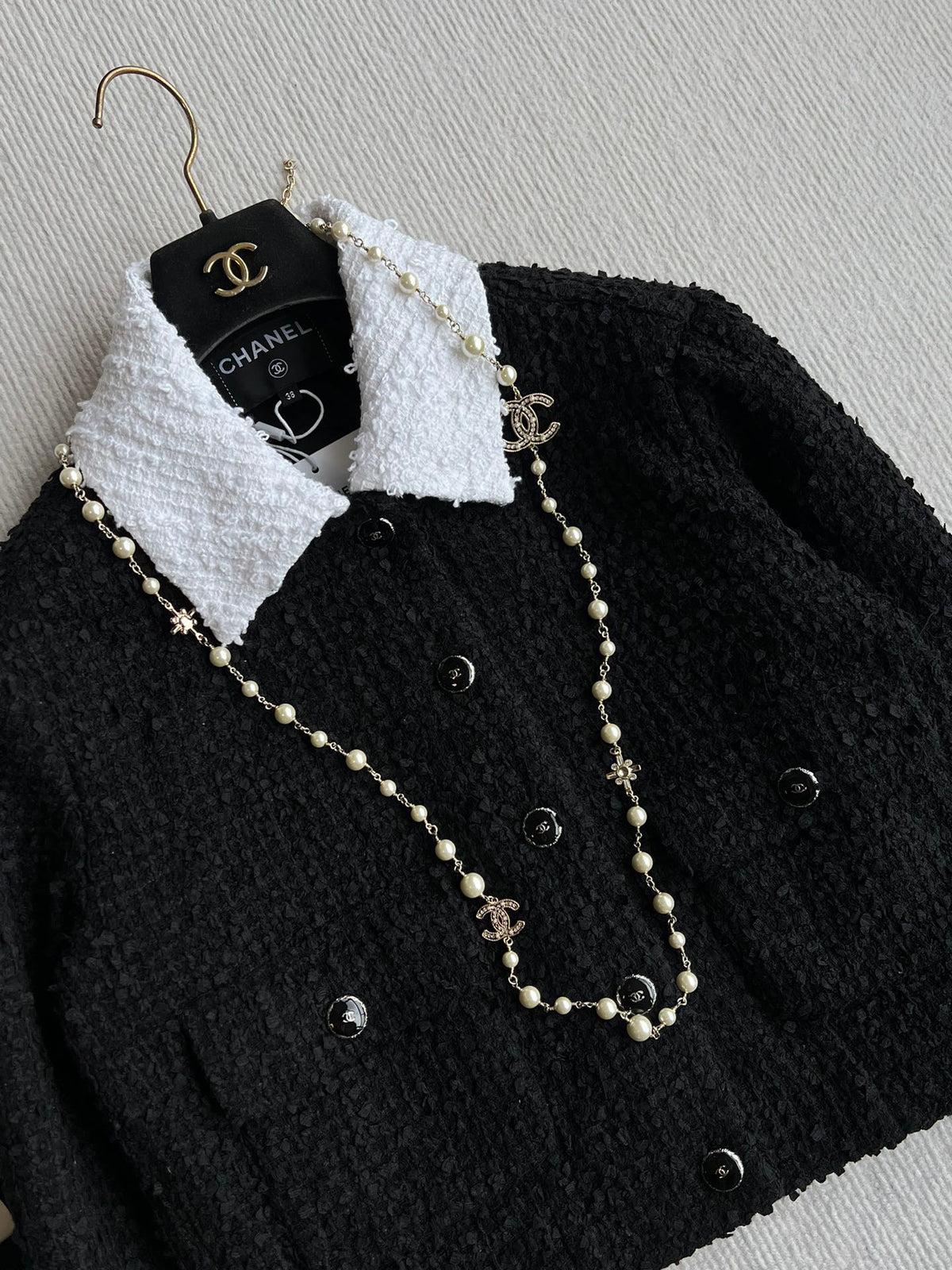 CC 25 Tweed Set Black White Cotton Polyamide 244341