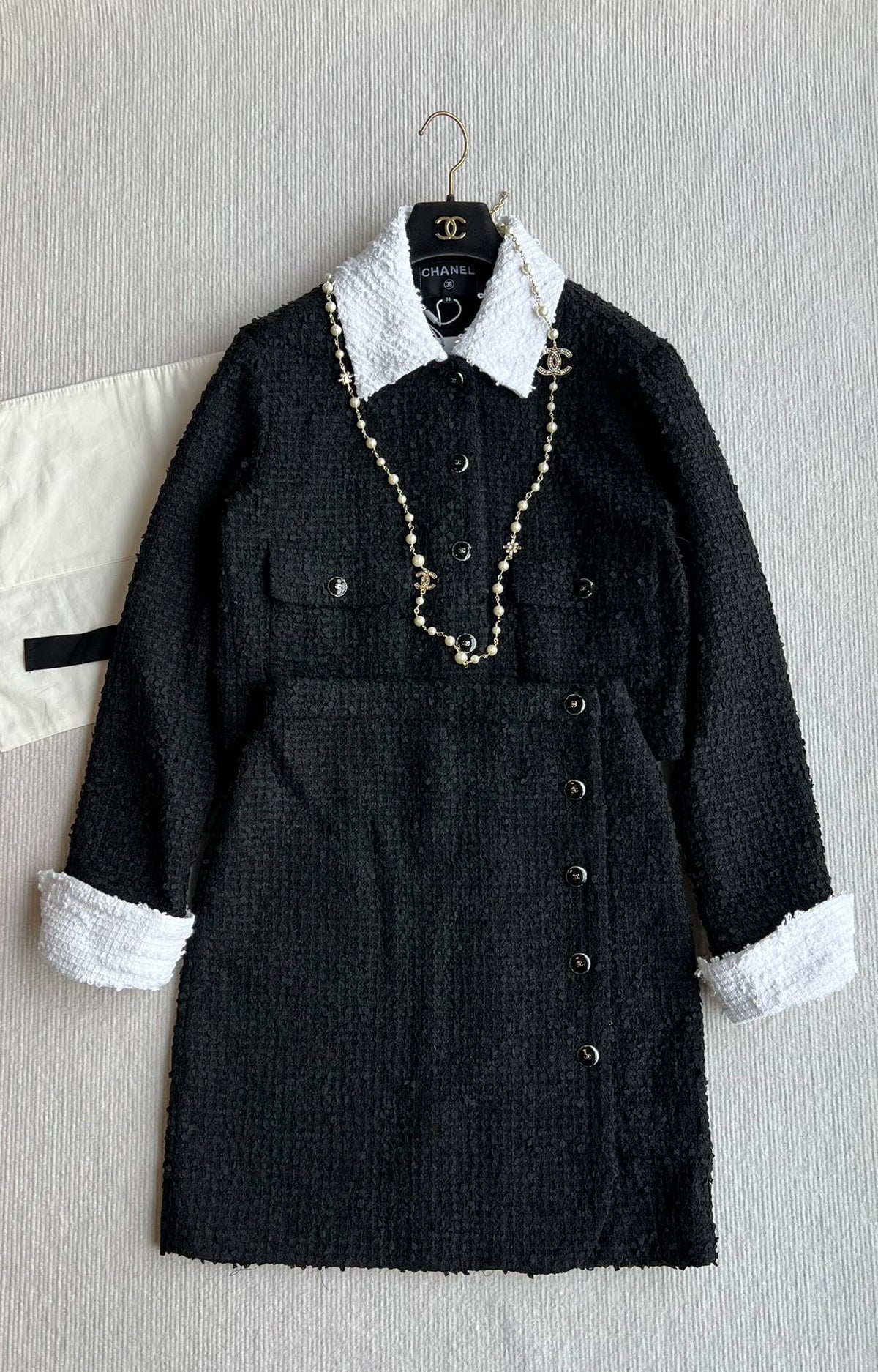 CC 25 Tweed Set Black White Cotton Polyamide 244341