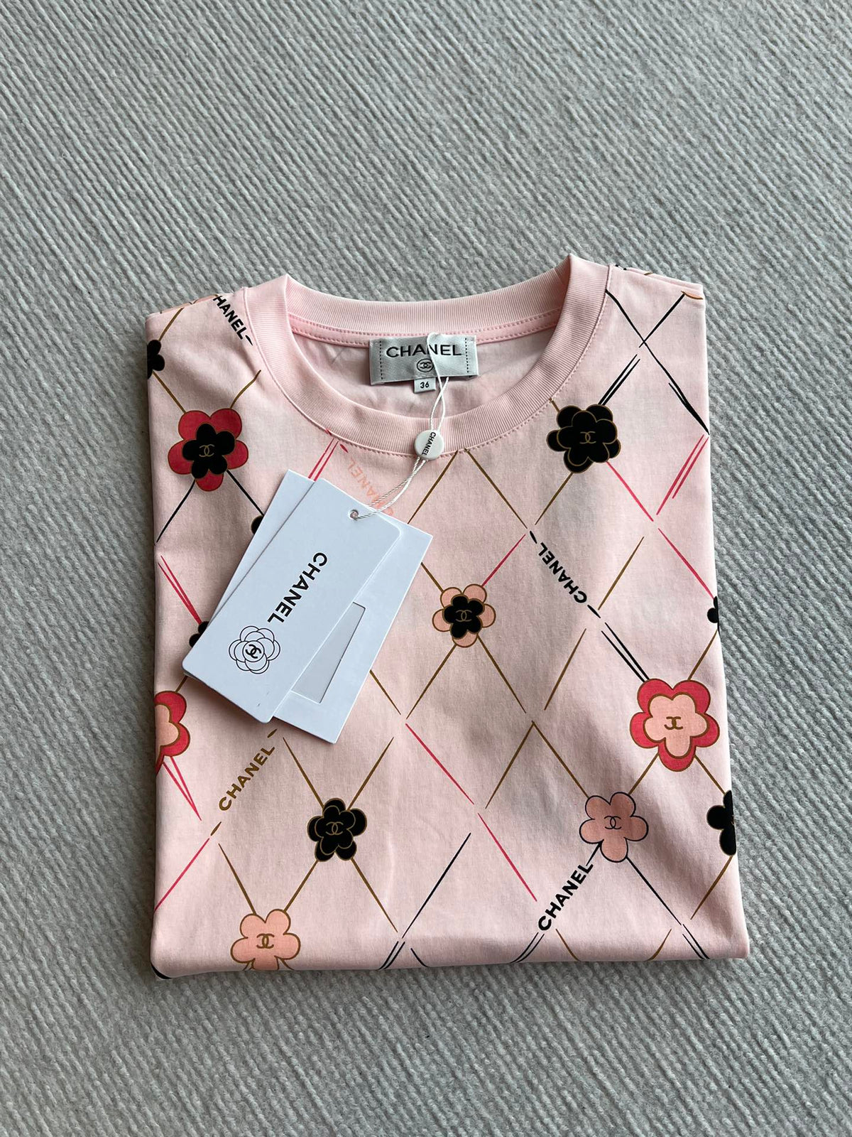 CC 25 Round- Neck T-shirt In Pink Cotton 277249