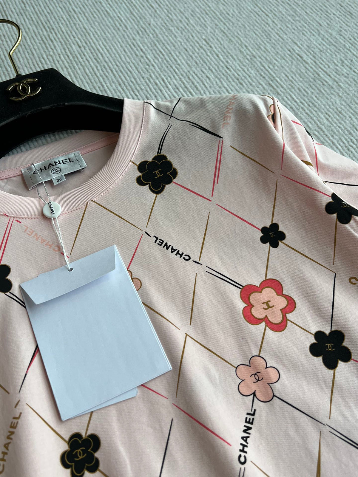 CC 25 Round- Neck T-shirt In Pink Cotton 277249