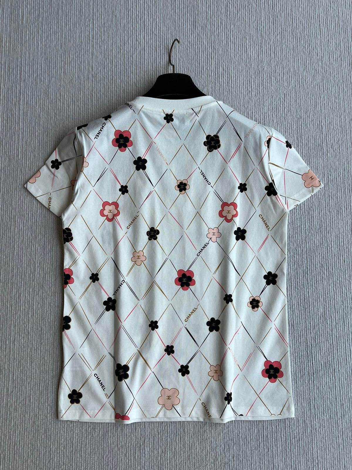 CC 25 Round- Neck T-shirt In White  Cotton 277250