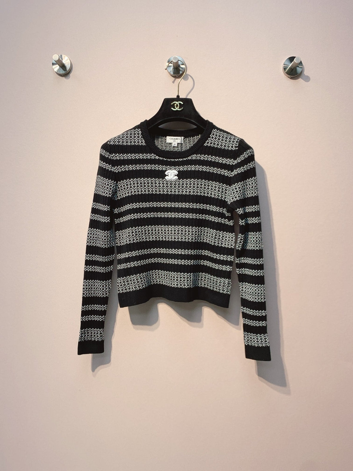 CC 25 Striped Sweater Polyester Fabric 296116