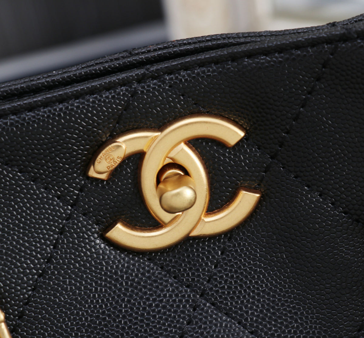 CC AS5746 Tote Bag Caviar Leather