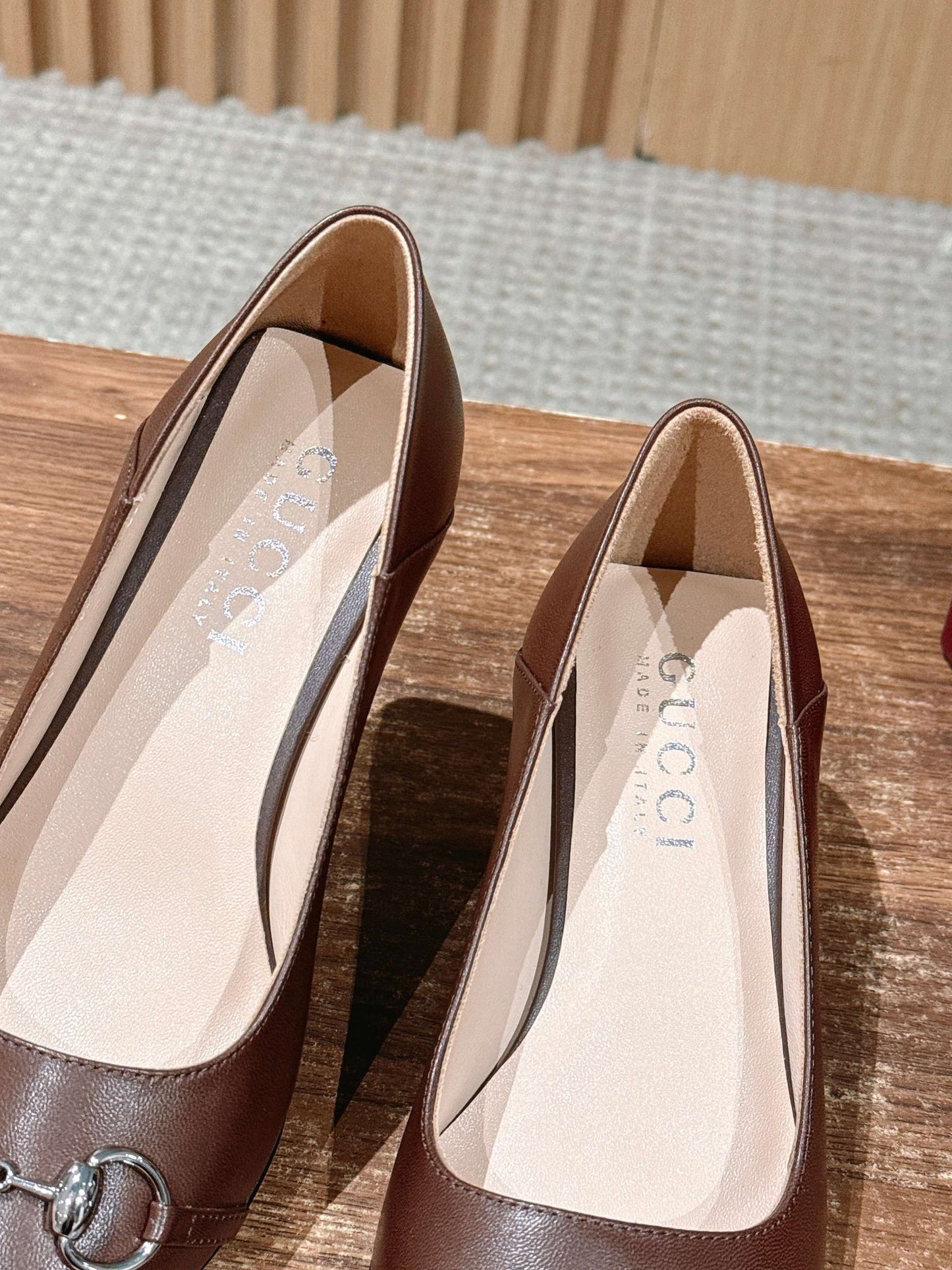 GG 26S Vittoria Pumps 6cm In Brown Lambskin