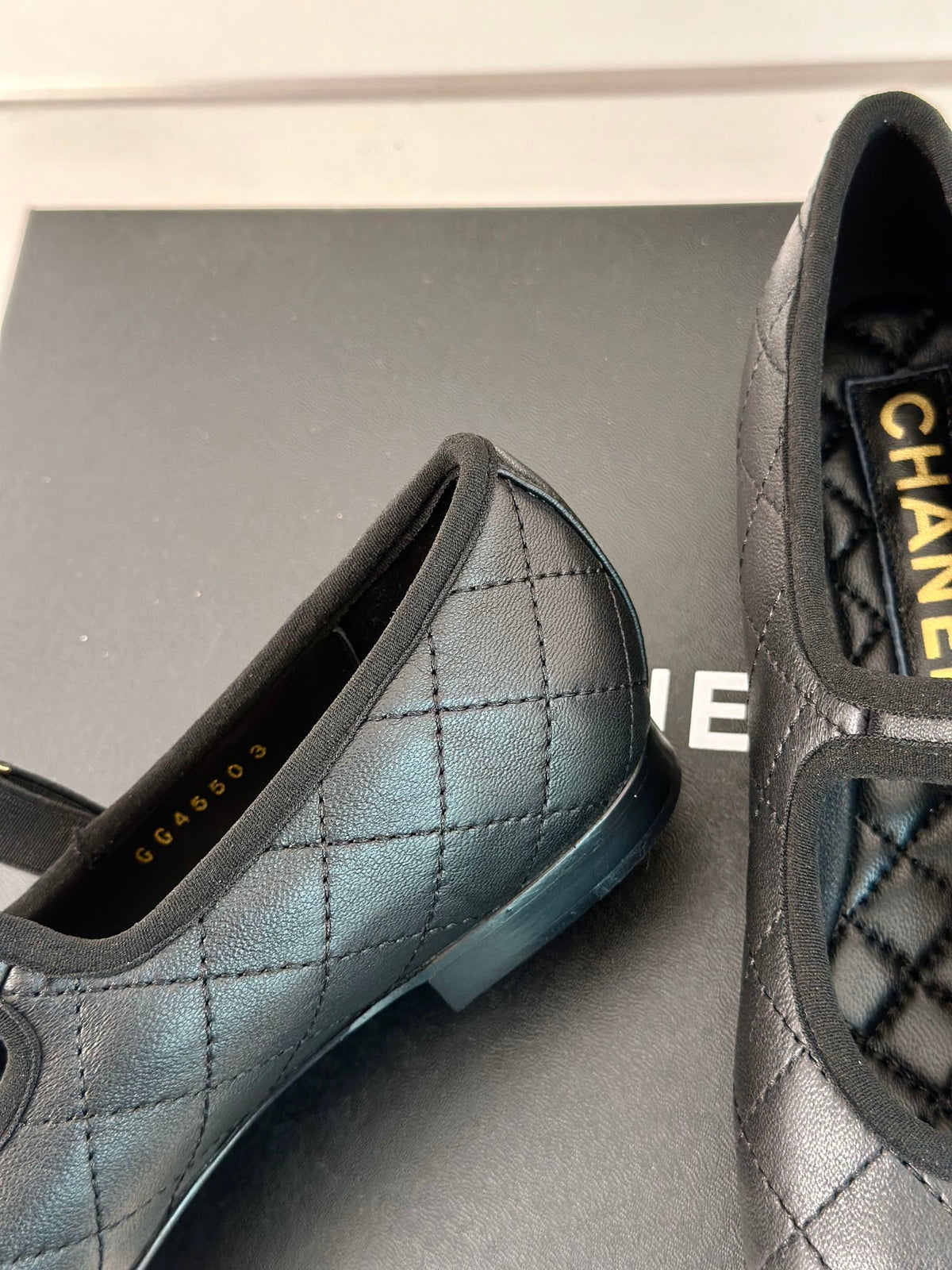 mary janes black quilted lambskin