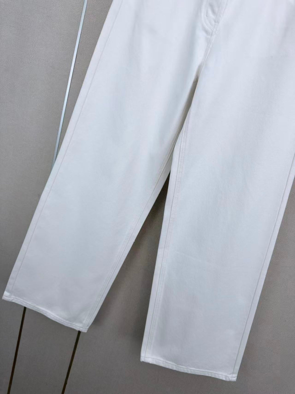 CC 26s Wide-Leg Pants White Denim 407867