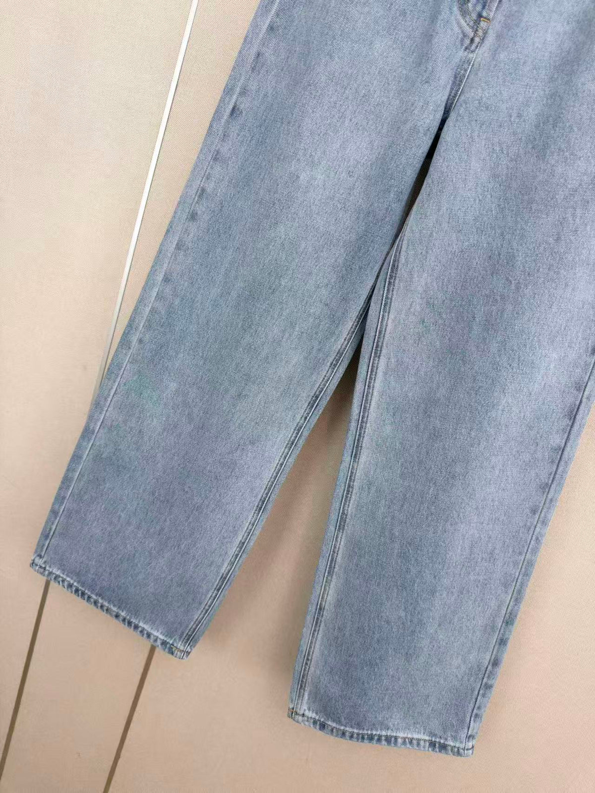 CC 26s Wide-Leg Pants Washed Blue Denim 407866
