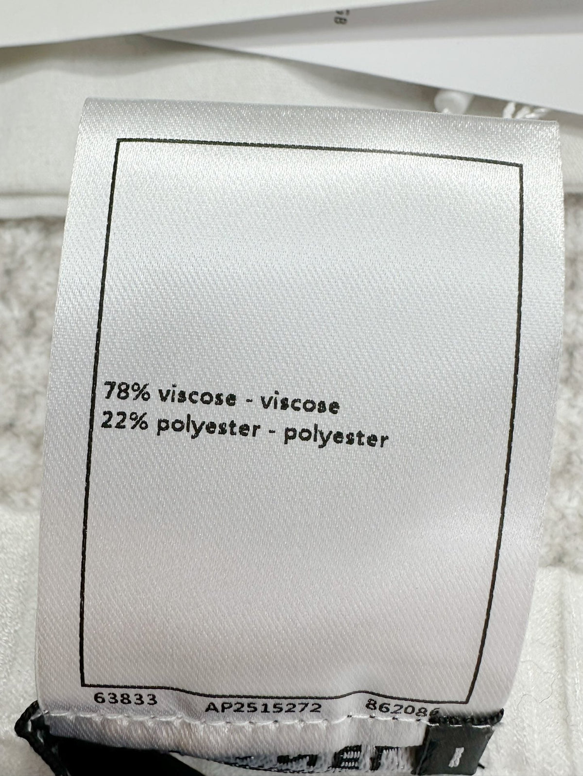CC Sport Bra White Wool Viscose