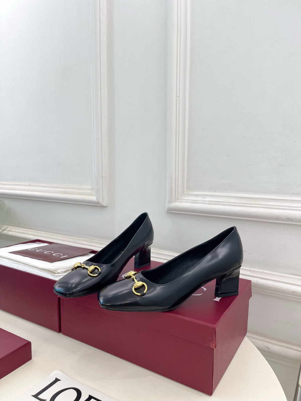 GG 26s Signora Pump 5.5cm Black Leather 640310