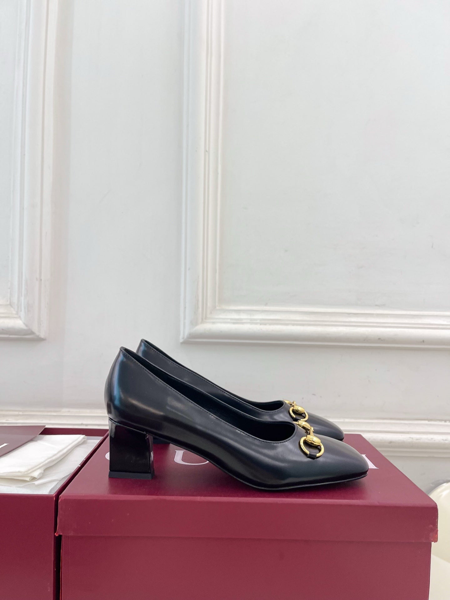 GG 26s Signora Pump 5.5cm Black Leather 640310