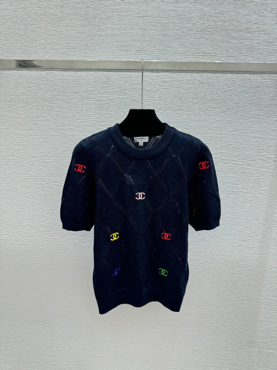 Chanel 2026 Round Neck Knitted Short Sleeve Wool 132741