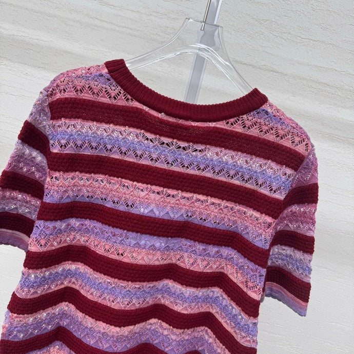 Chanel 2026 Crew Neck Short-Sleeve T-Shirt Wool Acrylic 356921