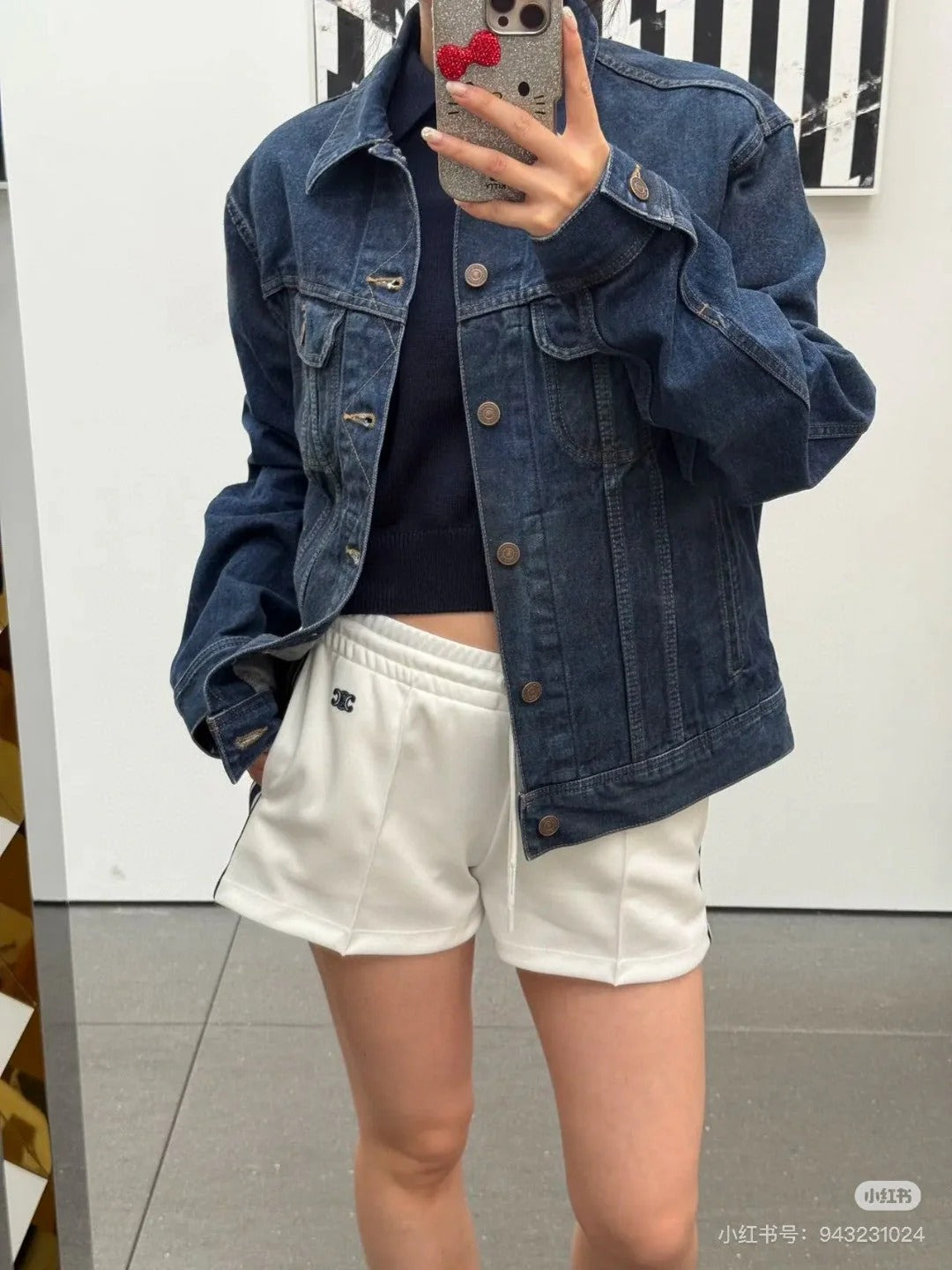 CLASSIC TRUCKER JACKET INDIGO DENIM CONTRAST STITCHING SILVER BUTTONS Ask ChatGPT
