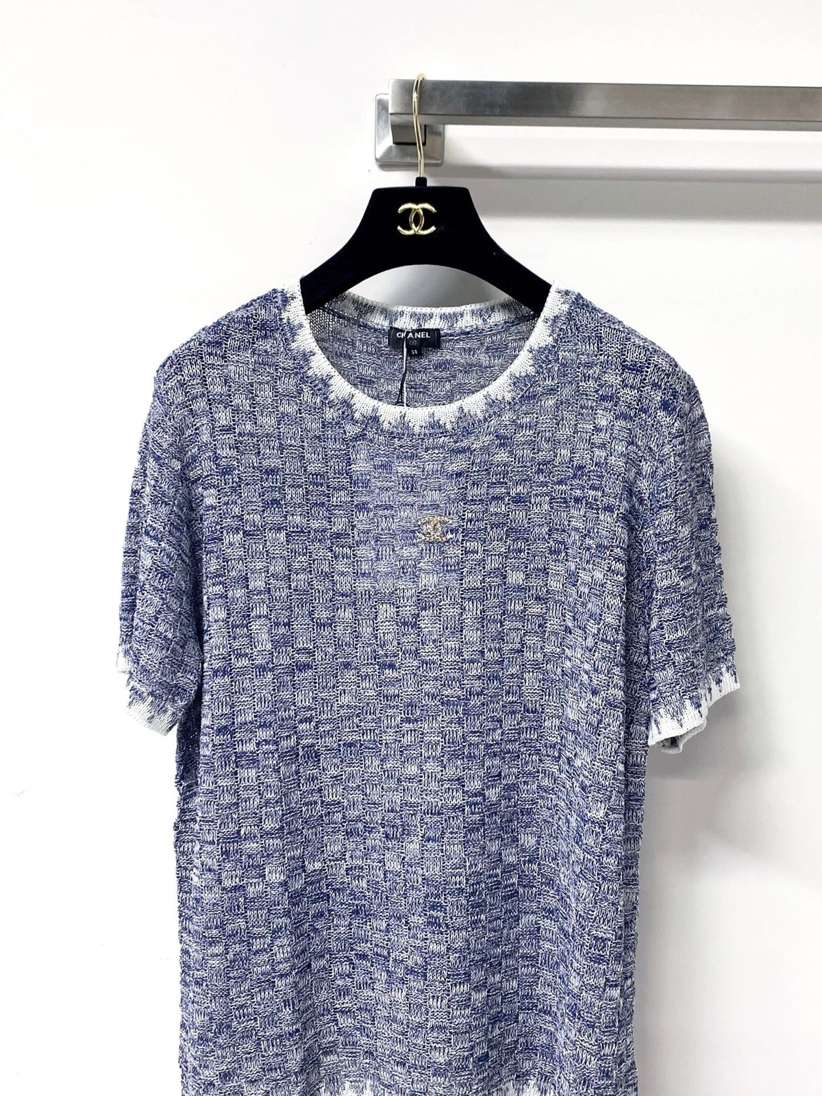 Chanel 2026 Short-Sleeved Shirt Mercerized Wool 439836