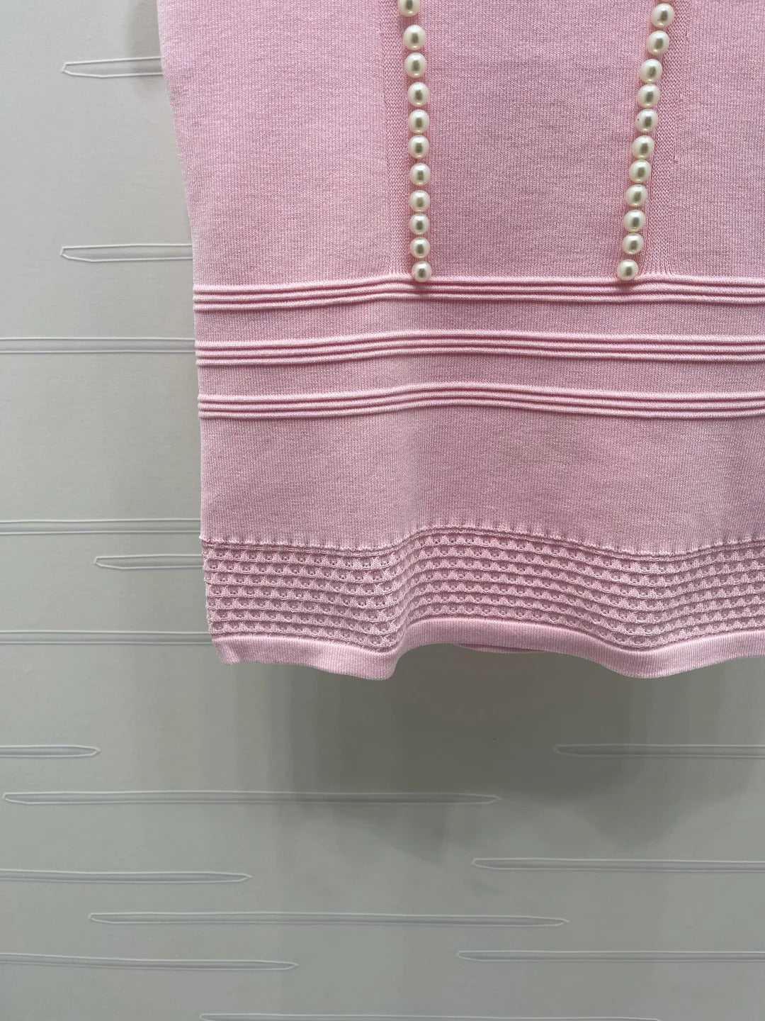 Chanel 2026 Knit Sleeveless Top With Floral Embellishment Polyester Viscose