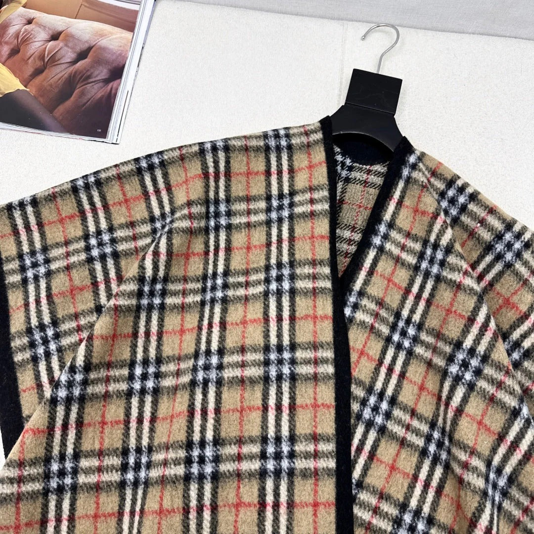 BURBERRY 25S PLAID KNITTED SCARF 114