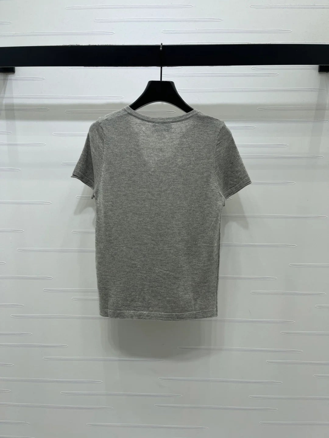 Chanel 2026 V-neck Short-sleeve Shirt Wool Cashmere