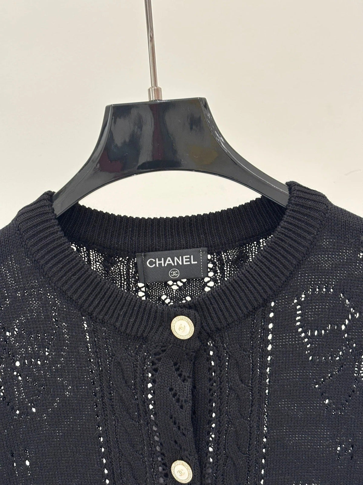 Chanel 2026 Short-Sleeved Top with Bow Tie Cotton 394741