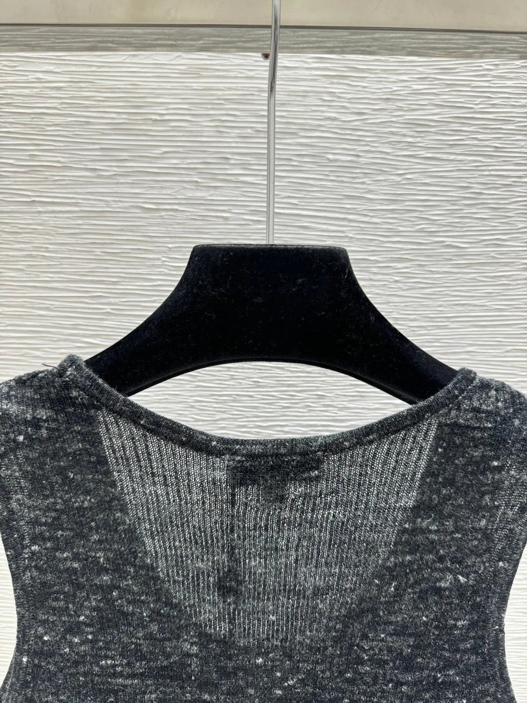 Chanel 2026 Black Vest White Lace Trim 516786