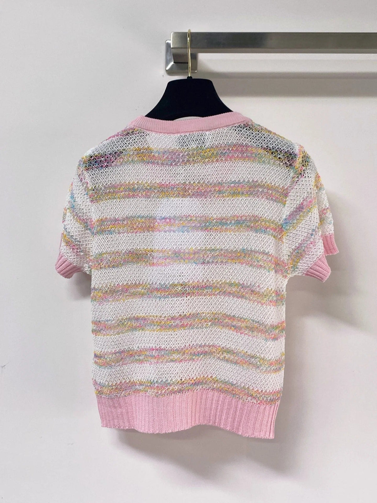 Chanel 2026 Short-Sleeve Knit Cardigan Wool Laine 463563