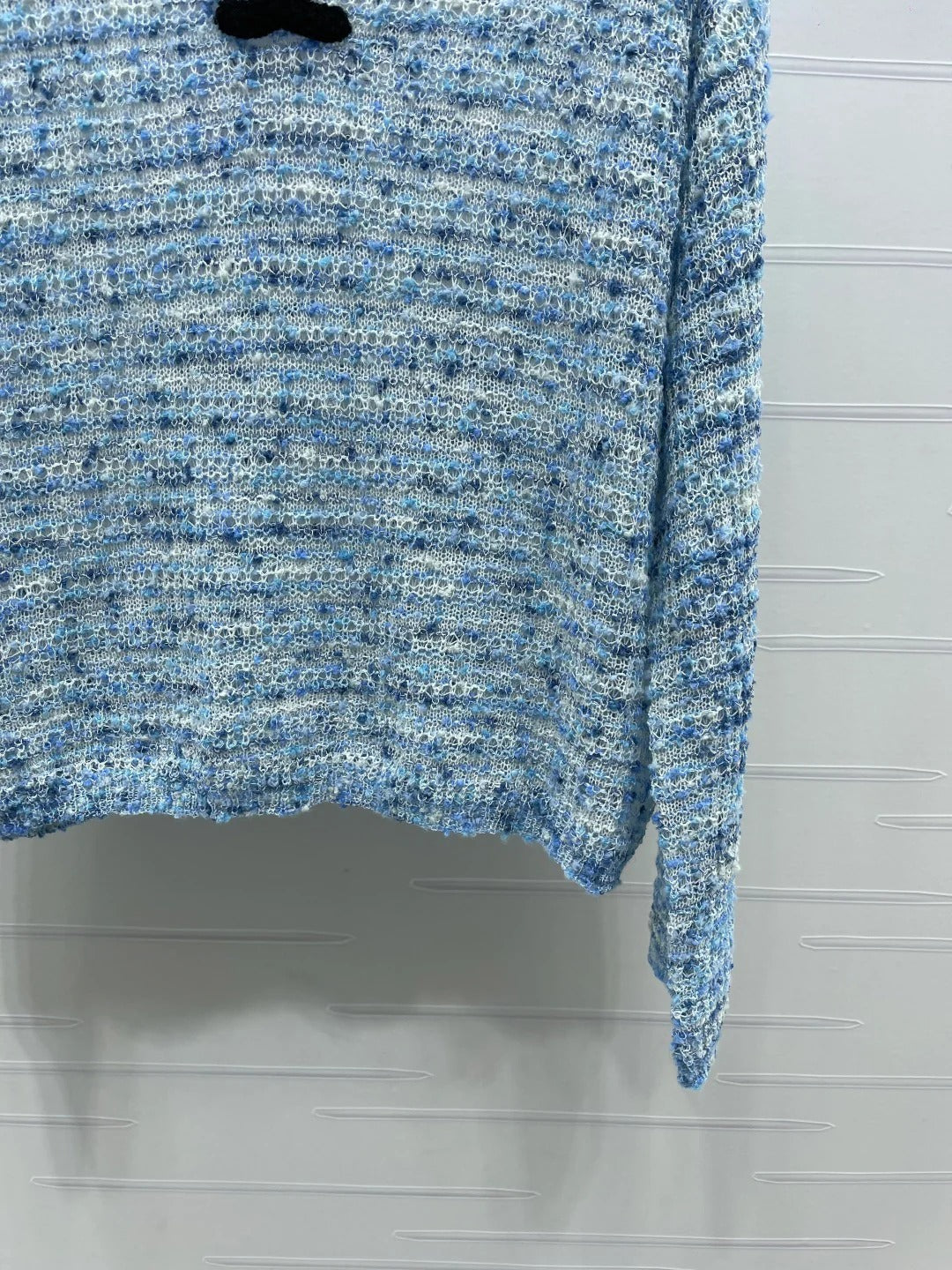 Chanel 2026 Off-the-shoulder Knit Long-sleeved Top Wool Cashmere