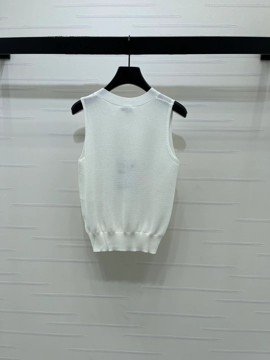 Chanel 2026 Vest Black and White Silk Polyester 136355